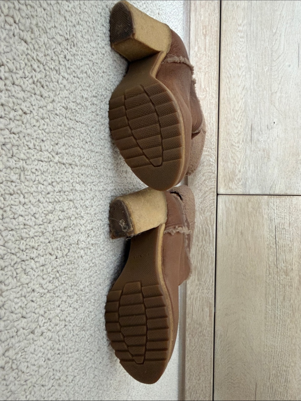 PRADA Classic Tall Brown Shearling-Lined Women’s Boots, Western Boho, Country - Picture 9 of 9